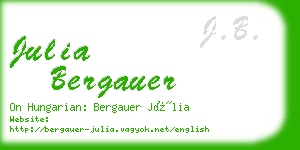 julia bergauer business card